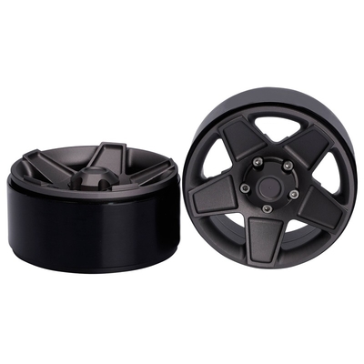 Vehicles &amp;amp; Remote Control Toys 4PCS 1.9 5 Spokes Beadlock Aluminum Wheel Hubs For 1/10 RC Crawler Car TRAXXAS TRX4 TRX6 Axial Defender SCX10 D90 Tamiya CC01