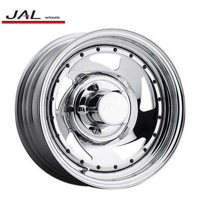 4x4 Beadlock Steel Wheels Chrome Finish Good Selling Best Selling Cheap Custom Steel Wheels 5x114.3 6x139.7
